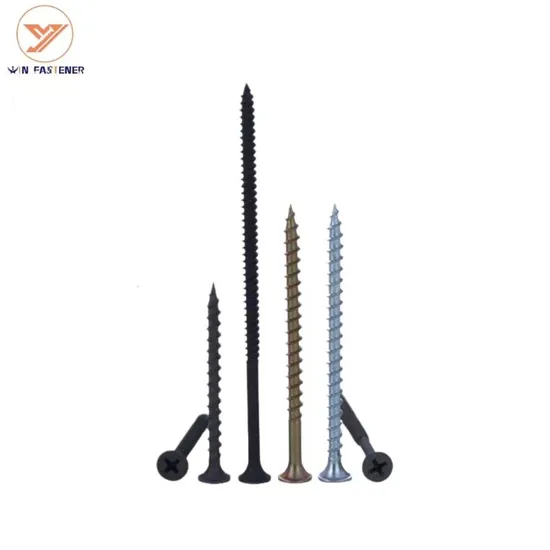 Standard Wood Screws Coarse Thread with Balck/Grey Phosphated for Drywall